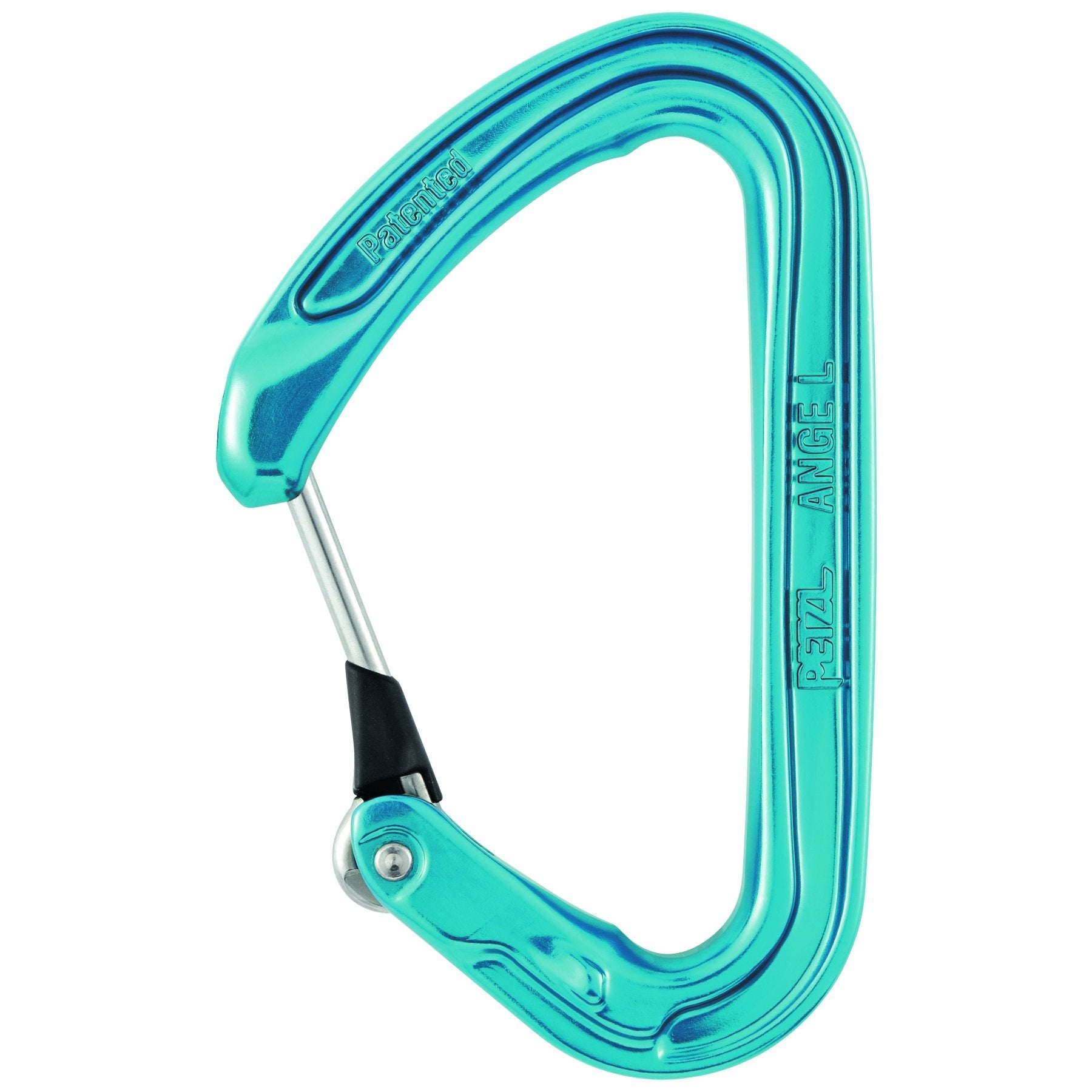 Ange L - blauw, lichte niet-vergrendelbare karabiner