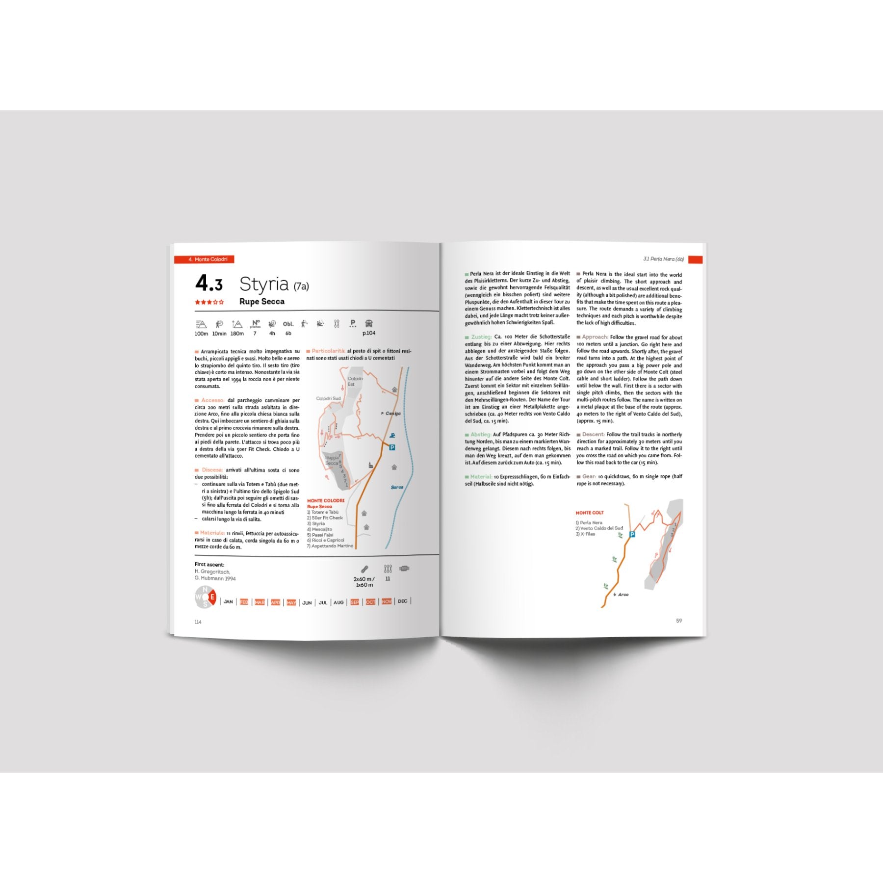 Arco Multi-Pitch Climbing (2017), multi-pitch klimgids