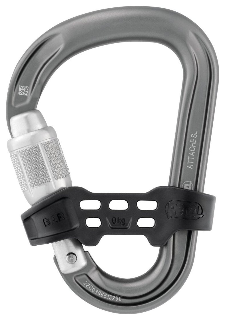 Attache Bar - gray, belay carabiner