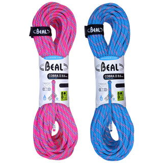 Afbeelding in Gallery-weergave laden, Cobra II (8.6mm, 2x60m) - unicore, golden dry, blauw/fuchsia, dubbeltouw