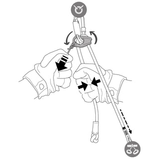 Afbeelding in Gallery-weergave laden, Dual Connect Adjust - blue, adjustable double lifeline