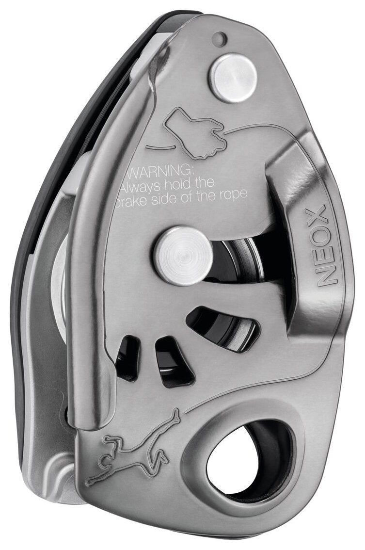 Neox Belay Kit - gris clair, assureur avec mousqueton unidirectionnel