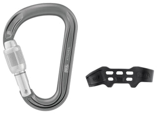 Charger l'image dans la galerie, Neox Belay Kit - gris clair, assureur avec mousqueton unidirectionnel