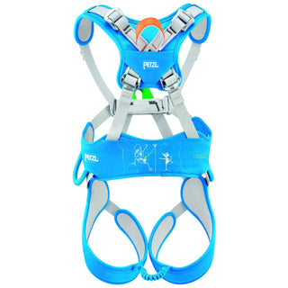 Load image into Gallery viewer, Ouistiti - blue, kid's full body climbing harness