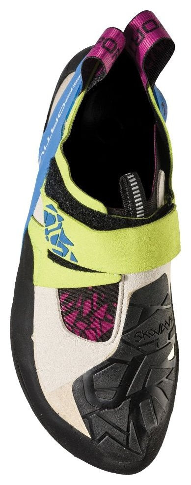 Skwama Woman - appelgroen/kobaltblauw, dames klimschoenen