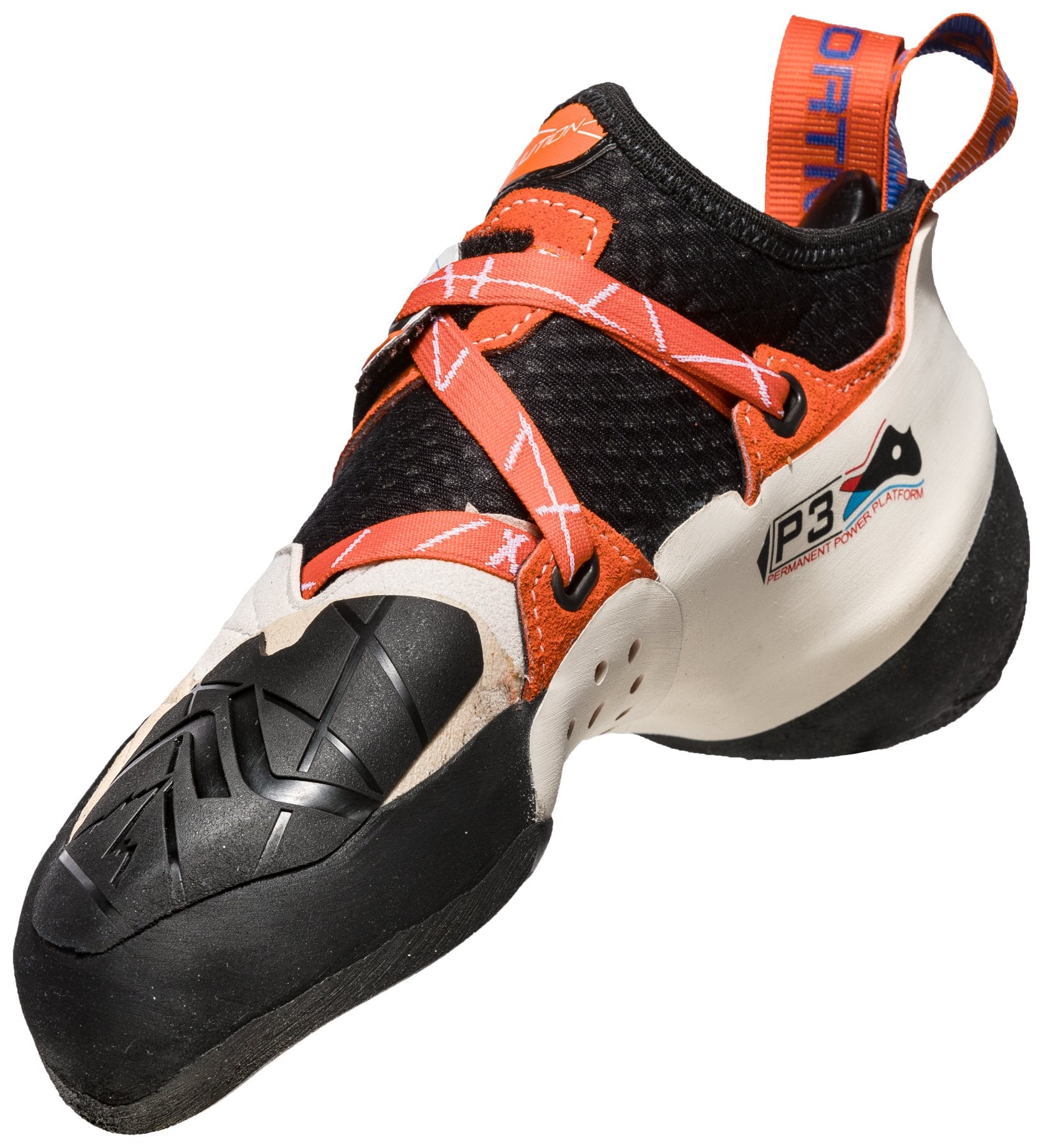 Solution Woman - wit/lelie oranje, dames klimschoenen