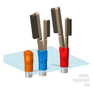 Charger l'image dans la galerie, Triple Tube, brosse télescopique escalade