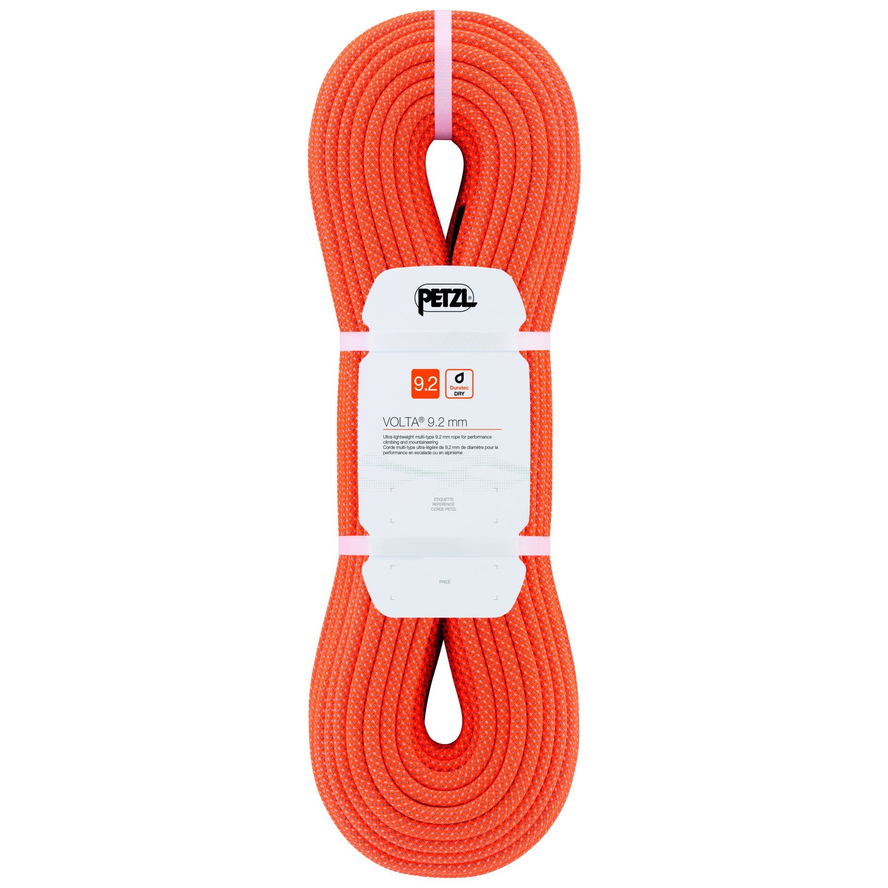 Volta (9.2mm, 80m) - orange, climbing rope