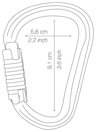 Load image into Gallery viewer, William Triact-lock - grey, HMS carabiner
