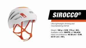 Load and play video in Gallery viewer, Sirocco (2024) - white/orange, climbing helmet