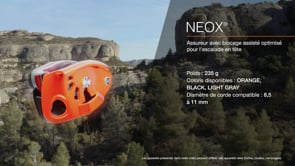Load and play video in Gallery viewer, Neox - light gray, belay device with cam-assisted blocking