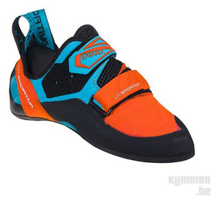 Afbeelding in Gallery-weergave laden, Katana - mandarijn/tropisch blauw, heren klimschoenen