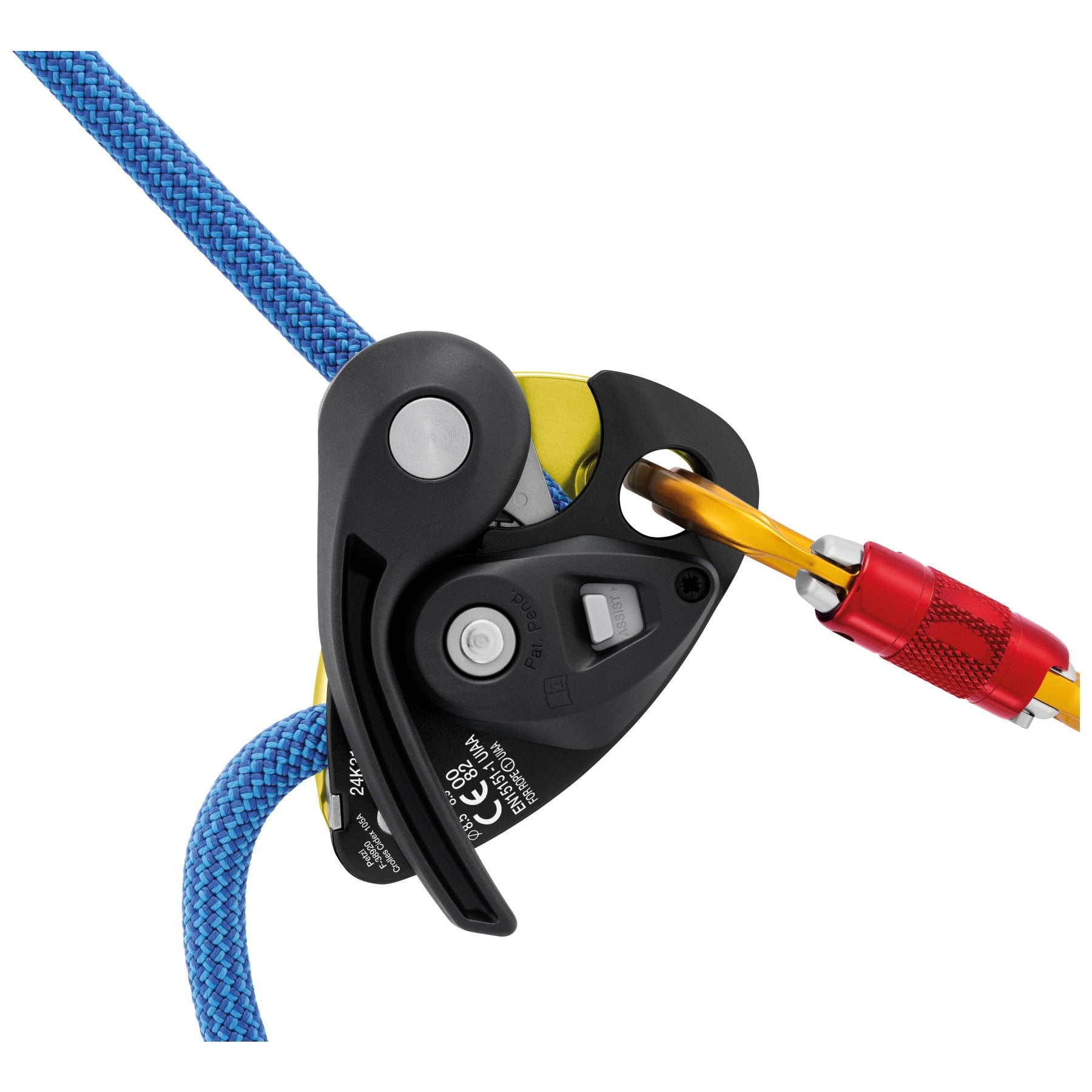 GriGri+ - geel, semi-automatisch zekerapparaat