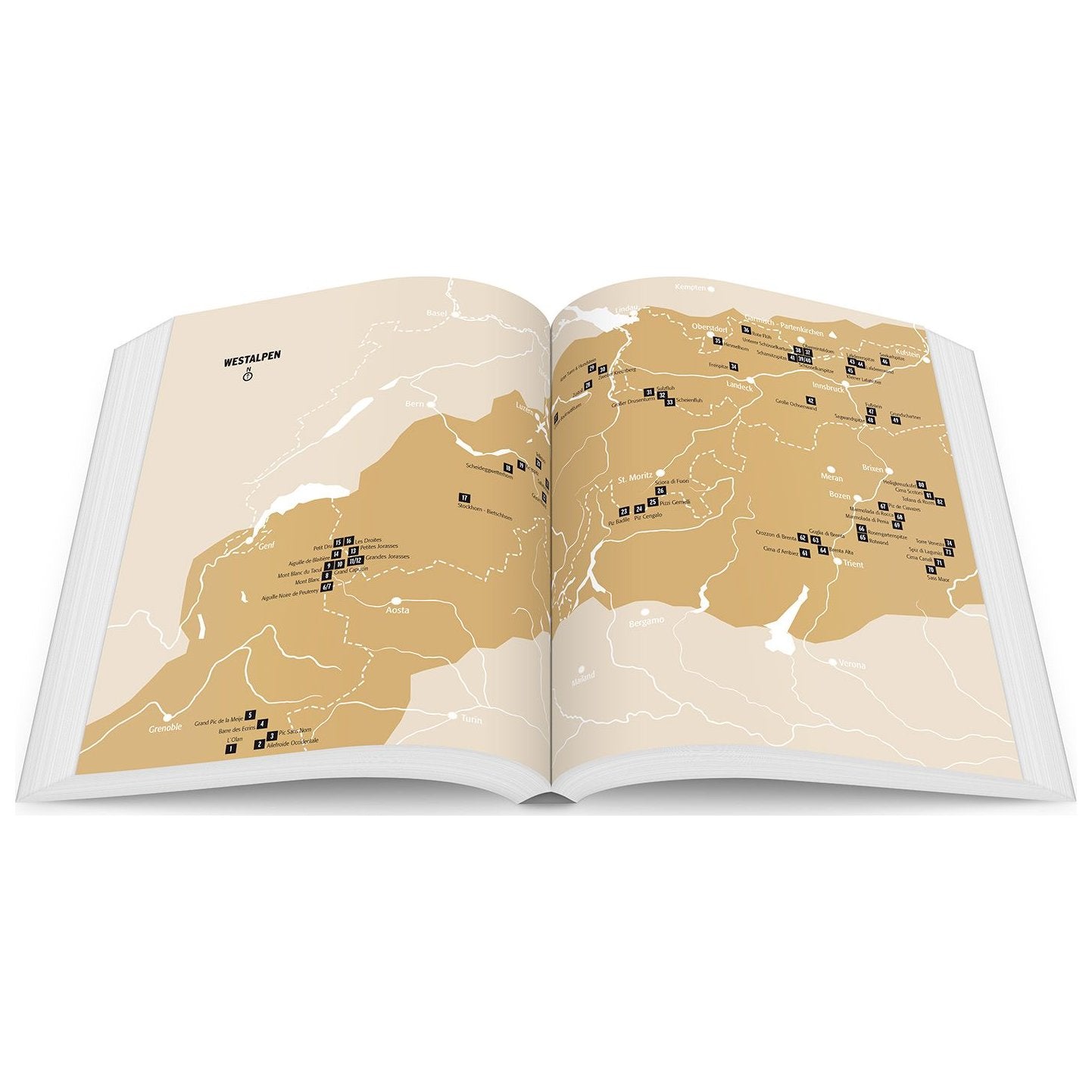 Im Extremen Fels (Duits), 100 legendarische klimroutes in de Alpen, klimgids