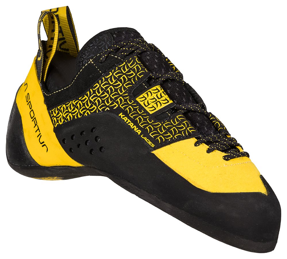 Katana Laces - yellow/black, men's climbing shoes