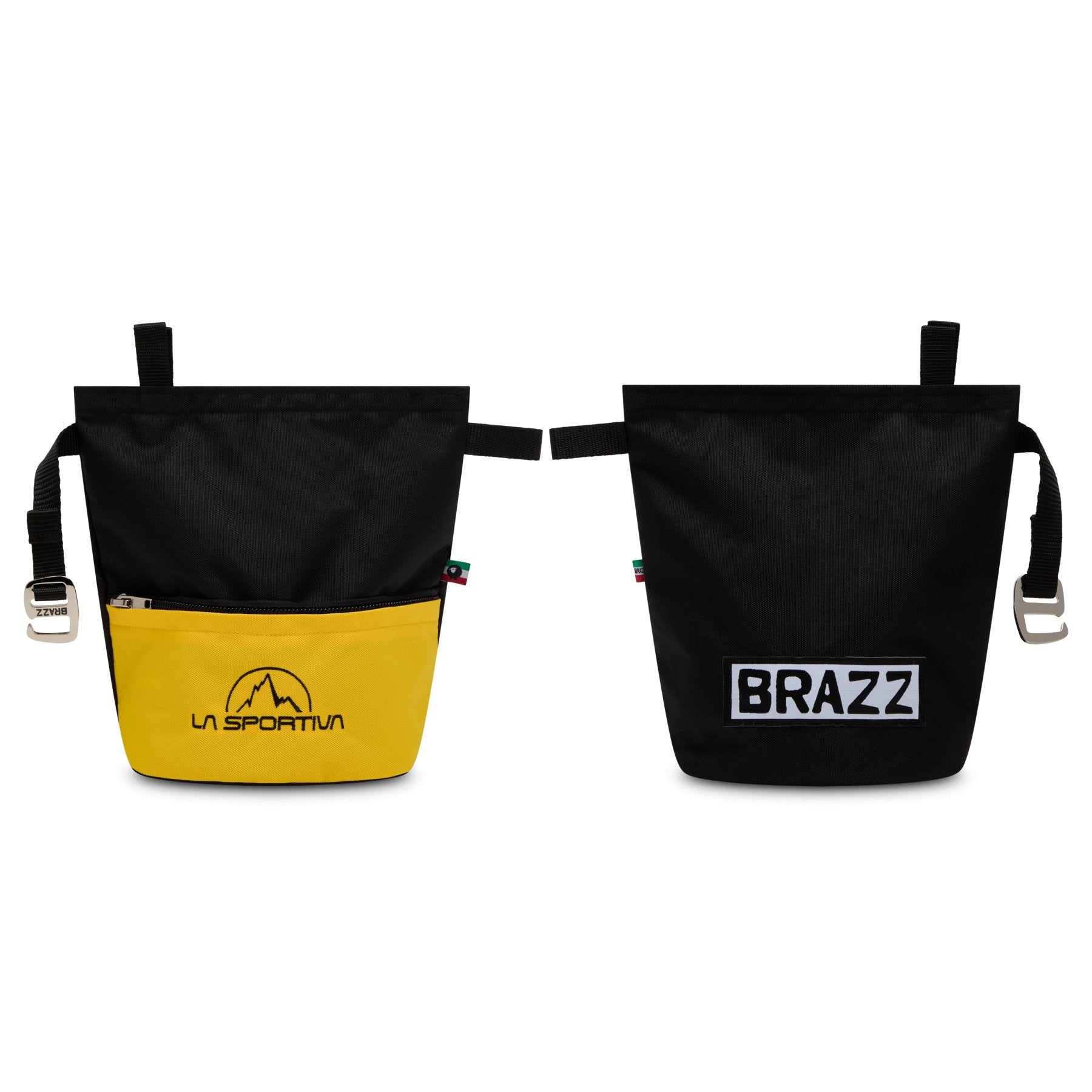 Leftover Chalk Bag - black/yellow, chalk bucket