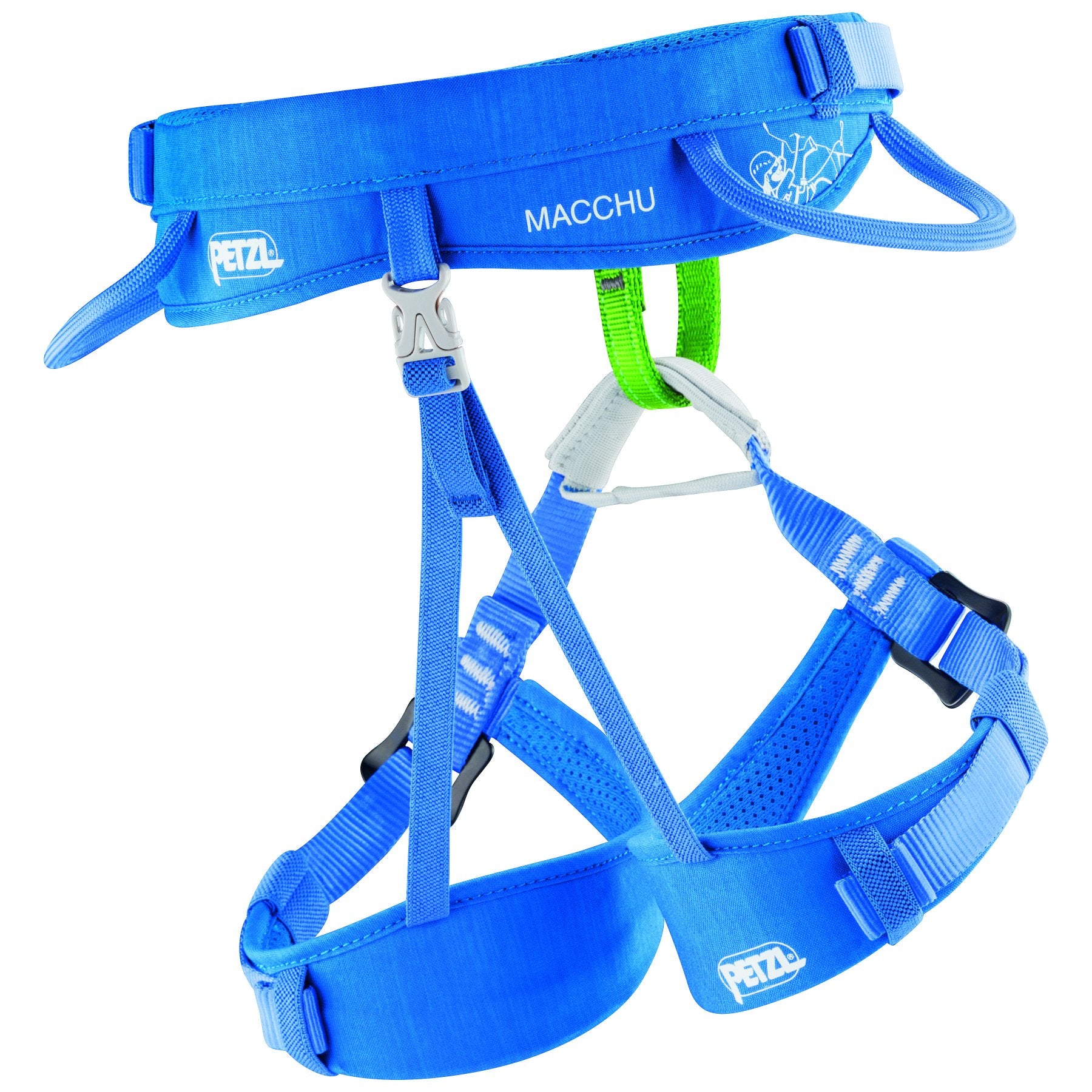 Macchu - blue, kid's climbing harness