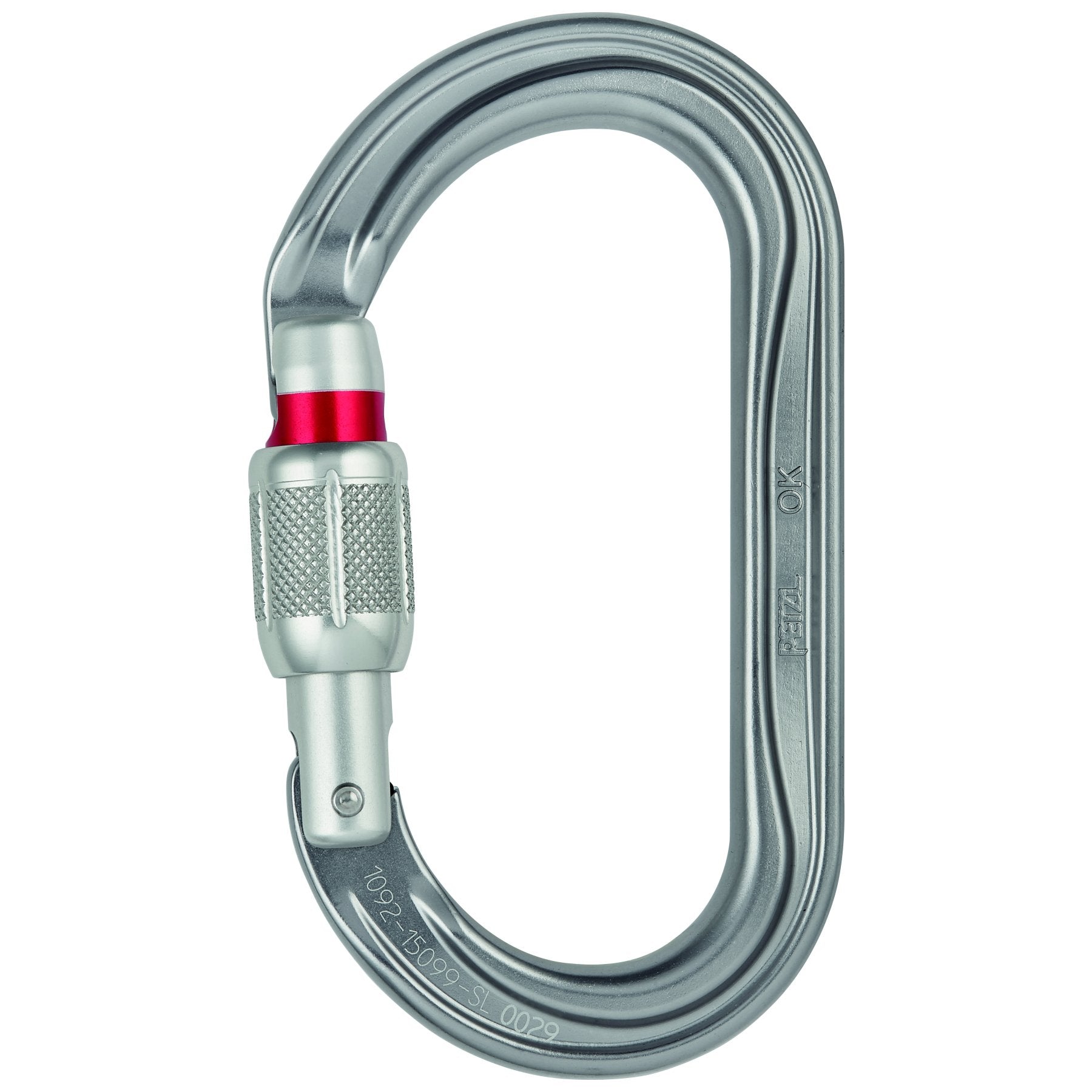 OK Screw-Lock, oval locking carabiner
