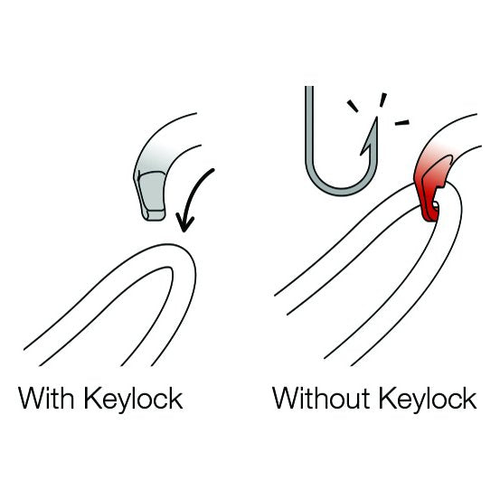 OK Triact-Lock - noir, mousqueton ovale à verrouillage automatique