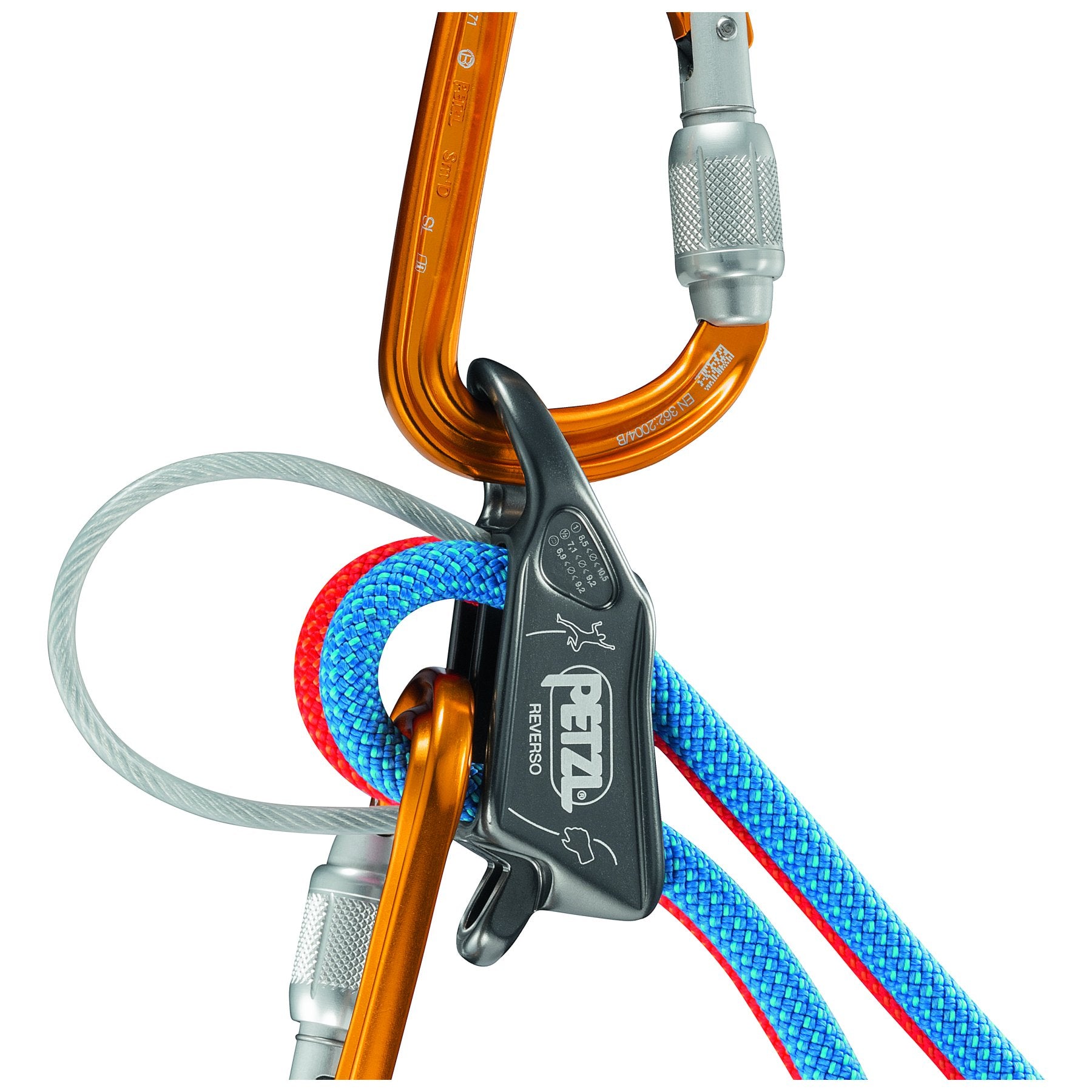 Reverso - grey, belay device