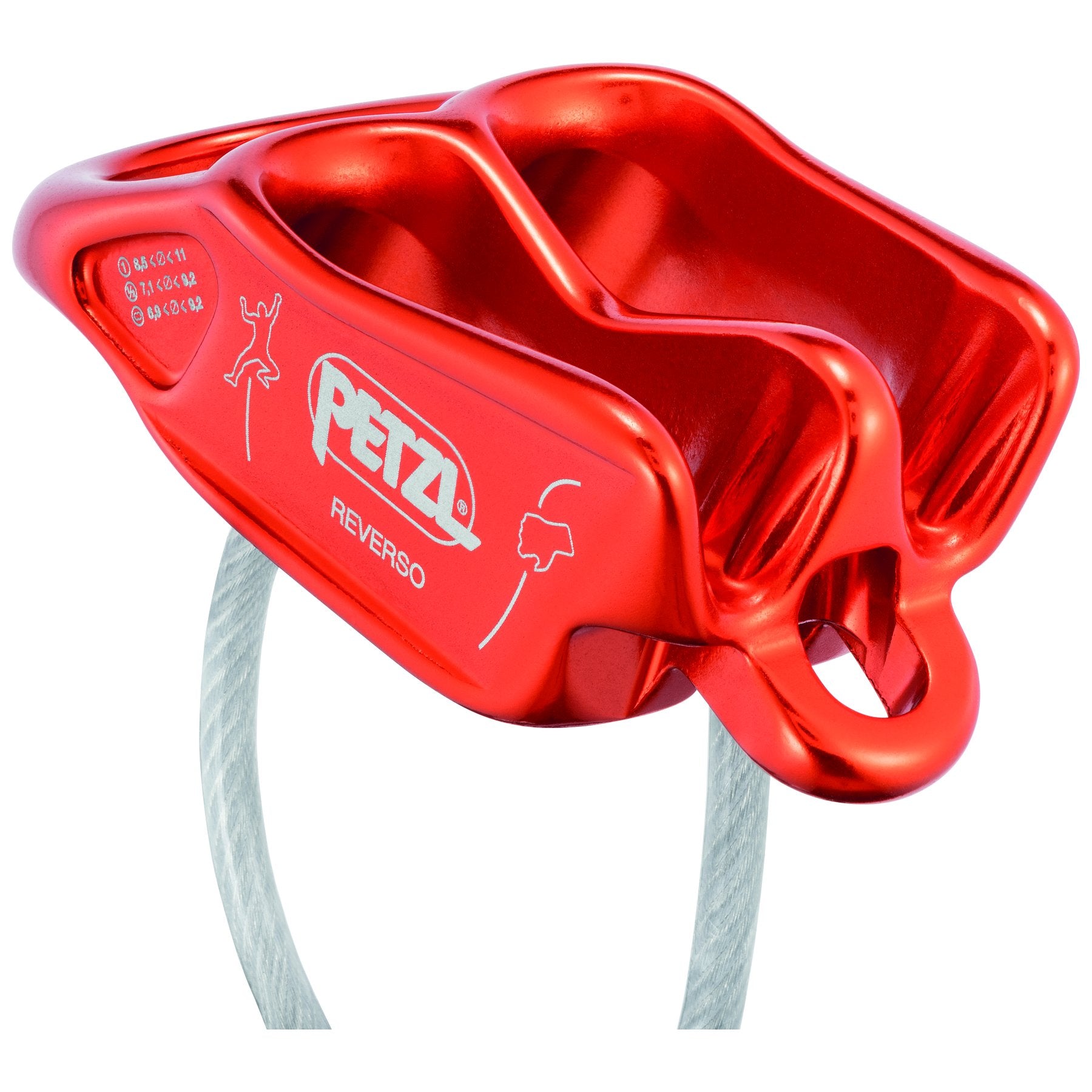 REVERSO® 4 - orange, assureur descendeur escalade