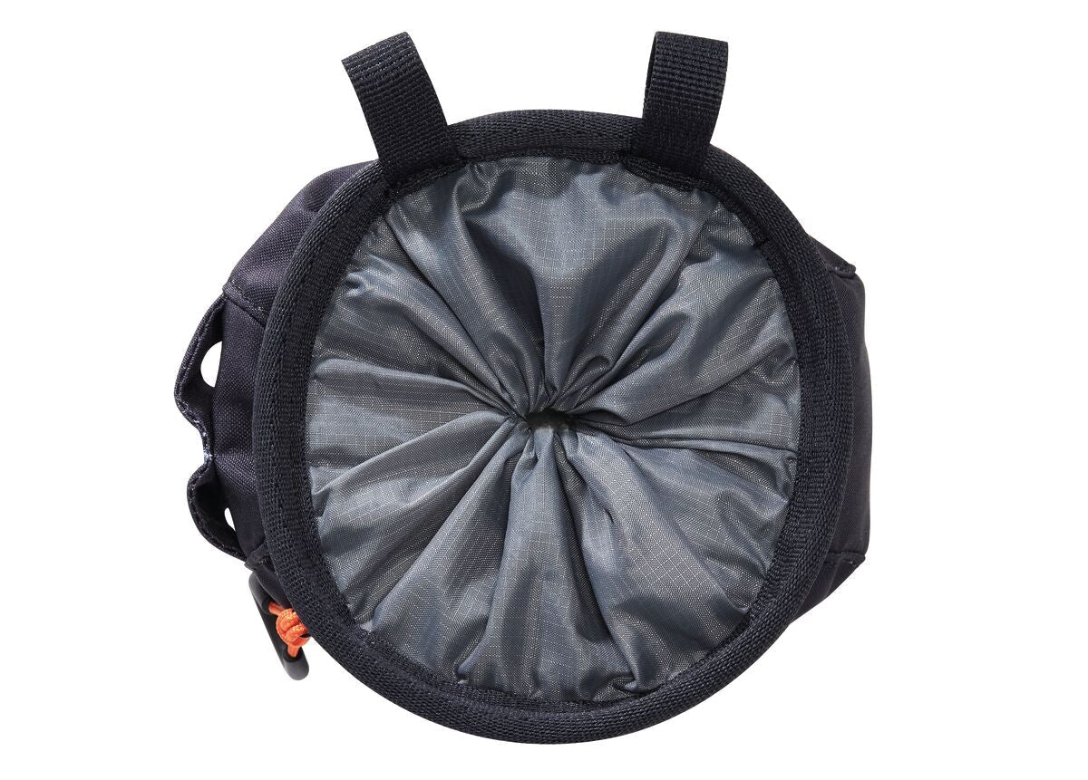 Sakapoche - orange dazzle, ergonomic chalk bag with pocket
