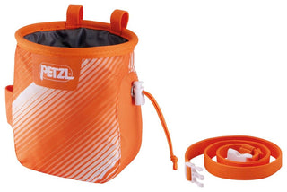 Load image into Gallery viewer, Saka - orange/white, ergonomic chalk bag
