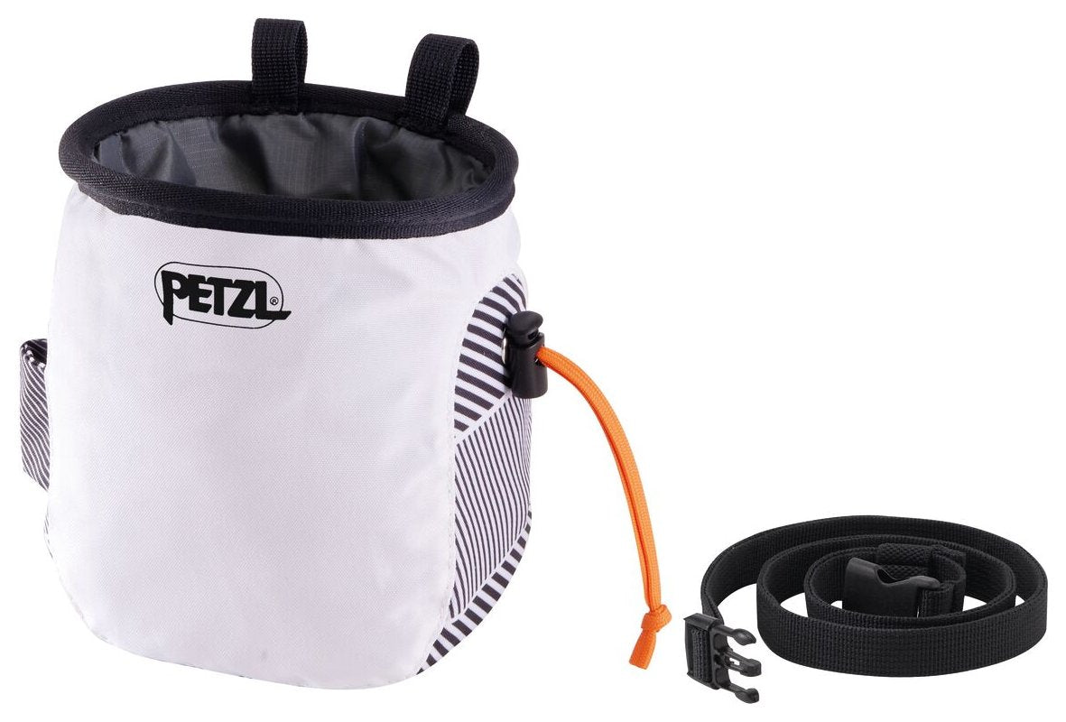 Saka - white dazzle, ergonomic chalk bag