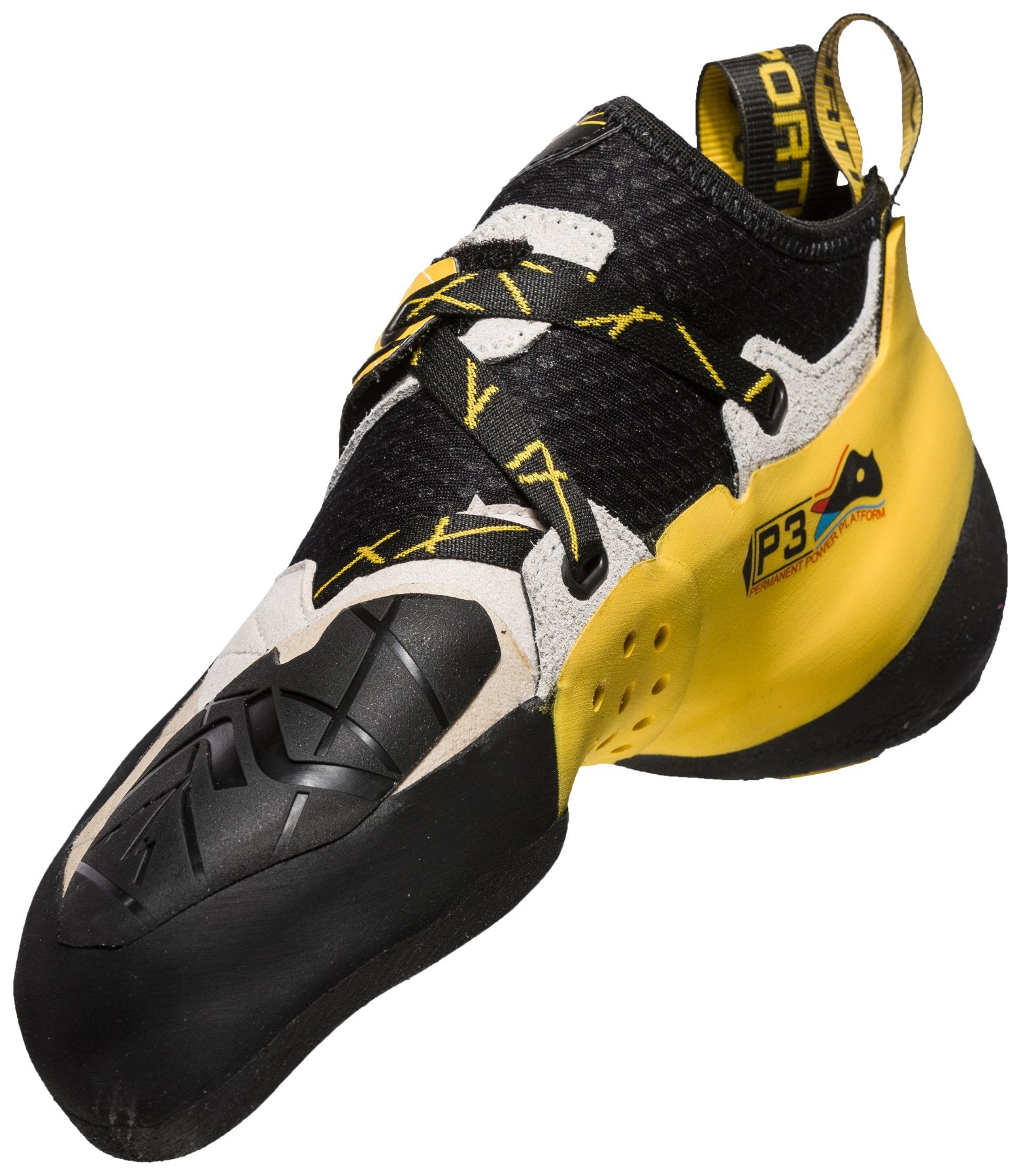 Solution men's - white/yellow, climbing shoes