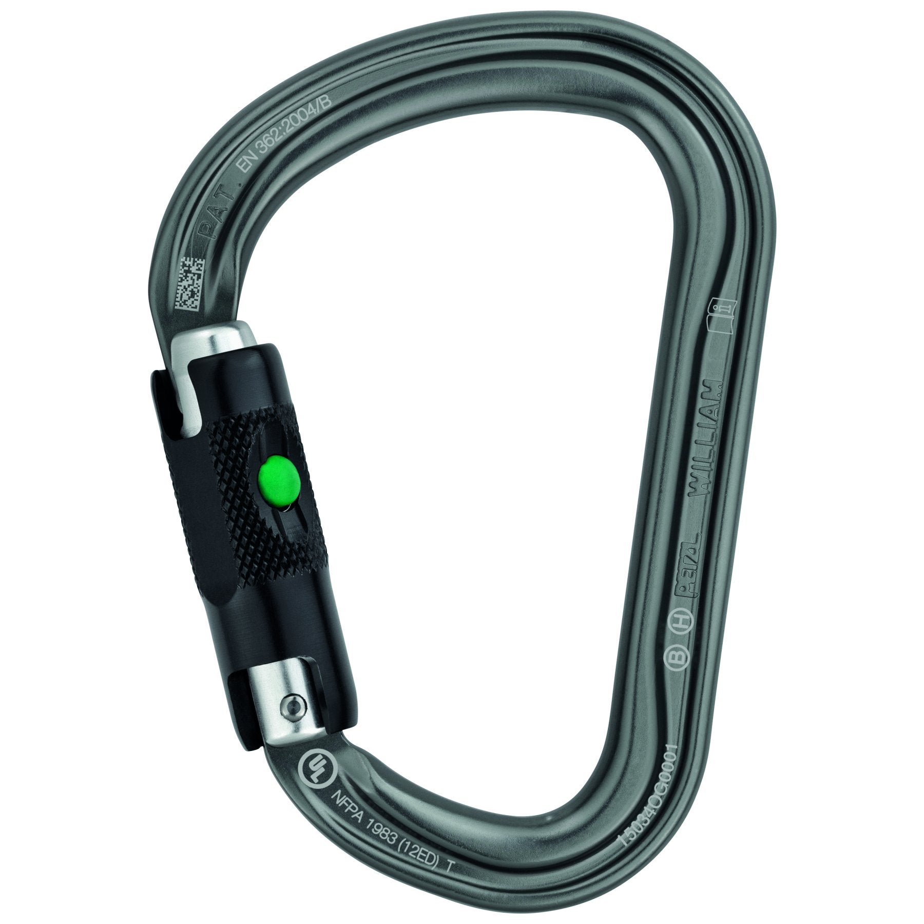 William Ball-lock - grijs, karabiner met automatische vergendeling