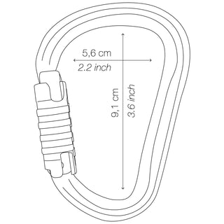 Afbeelding in Gallery-weergave laden, William Triact-lock - zwart, grote HMS karabiner met automatische vergrendeling
