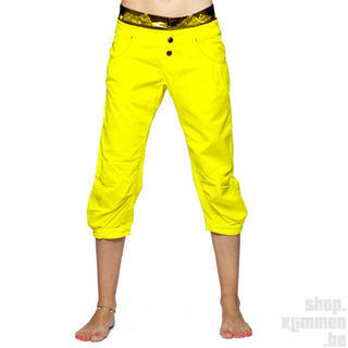 Load image into Gallery viewer, Sahel 3/4- yellow, 3/4 women&#39;s climbing pants
