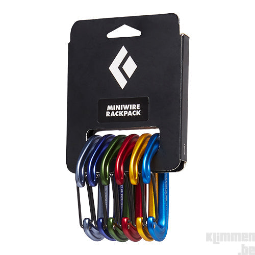 MiniWire RackPack, colored lightweight carabiners