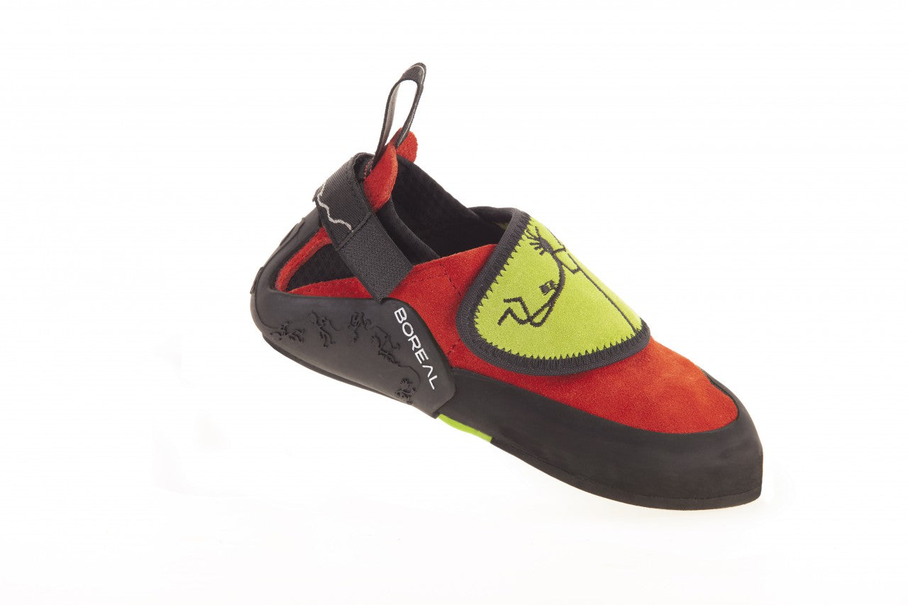 Ninja Junior - rouge/vert, chaussons d'escalade enfant