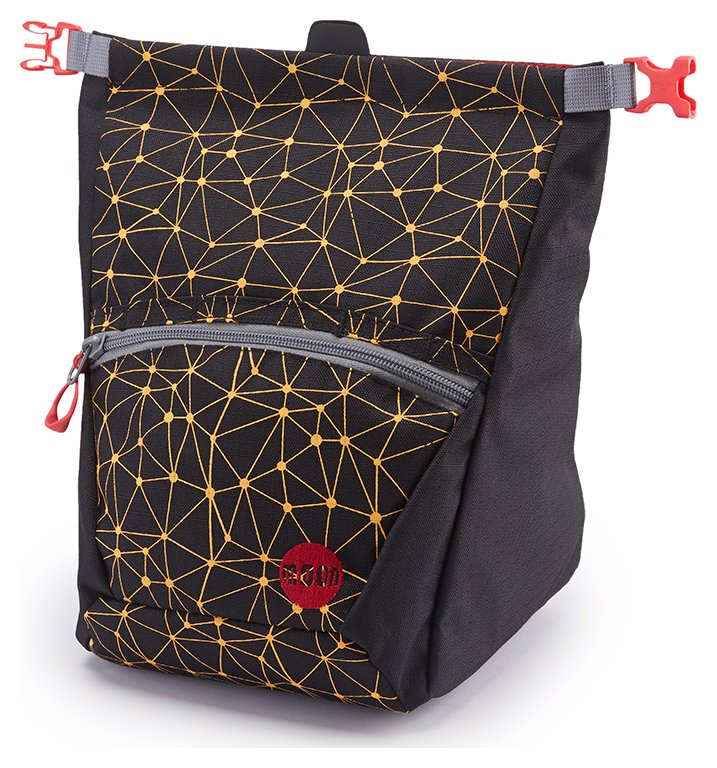 Bouldering Chalk Bag - galaxy black/saffron