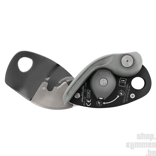 GriGri+ - gray, belay device with anti-panic handle