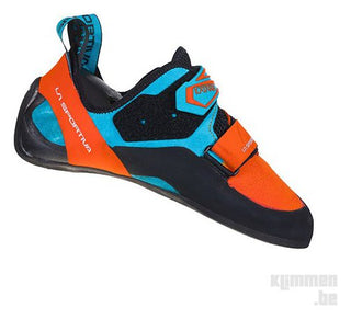 Load image into Gallery viewer, Katana - tangerine/tropic blue, men&#39;s climbing shoes
