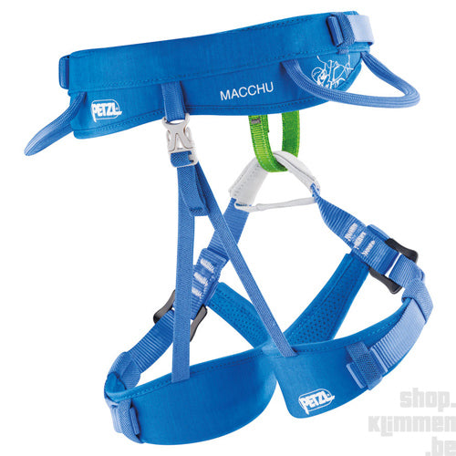 Macchu - bleu, baudrier d'escalade pour enfants